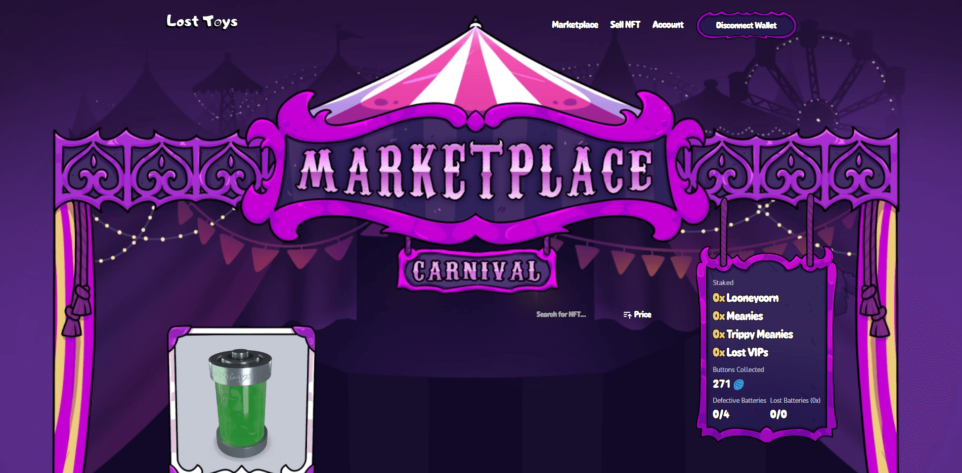 Lost Toys Marketplace